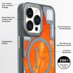 قاب آيفون 15 پرو مکس برند YOUNGKIT مدل آکواريومي رنگ قرمز - تصویر 4