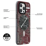 قاب آيفون 14 پرو مکس برند YOUNGKIT طرح TECHNO رنگ قرمز - تصویر 3