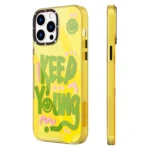 قاب آيفون 14 پرو مکس برند YOUNGKIT طرح SUMMER رنگ زرد - تصویر 2
