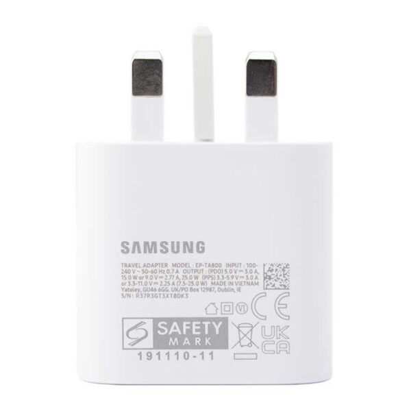 آداپتور سامسونگ 25W TYPE-C اصلي