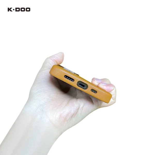 قاب آيفون 13 پرو برند KDOO چرمي