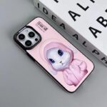 قاب آيفون 15 پرو برند NIMMY طرح خرگوش رنگ صورتي - تصویر 3
