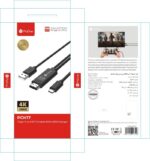 کابل تبديل HDMI TYPE-C برند PROONE مدل PCH77 - تصویر 2