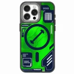 قاب آيفون 16 پرومکس برند YOUNGKIT مدل GALAXY رنگ سبز