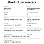 پاوربانک برند YESIDO 10000 مدل YP49 - تصویر 8