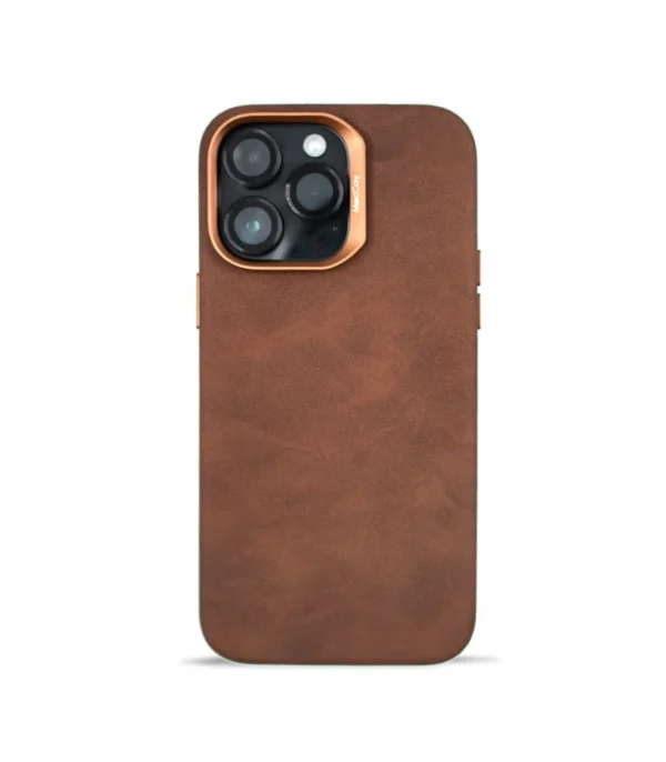 قاب ايفون 16 پرو از برند MACCOY مدل LEATHER