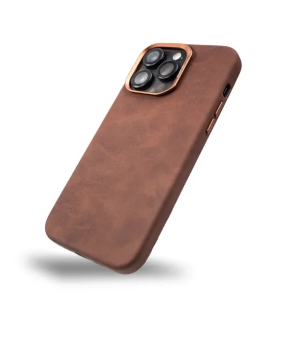 قاب ايفون 16 پرو از برند MACCOY مدل LEATHER