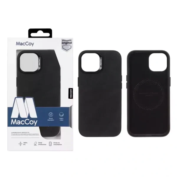 قاب ايفون 13 از برند MACCOY مدل LEATHER