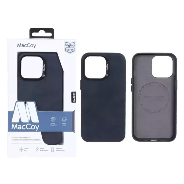 قاب ايفون 13 از برند MACCOY مدل LEATHER