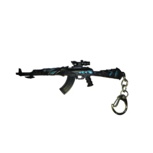جاکليدي طرح AK47 مشکي آبي