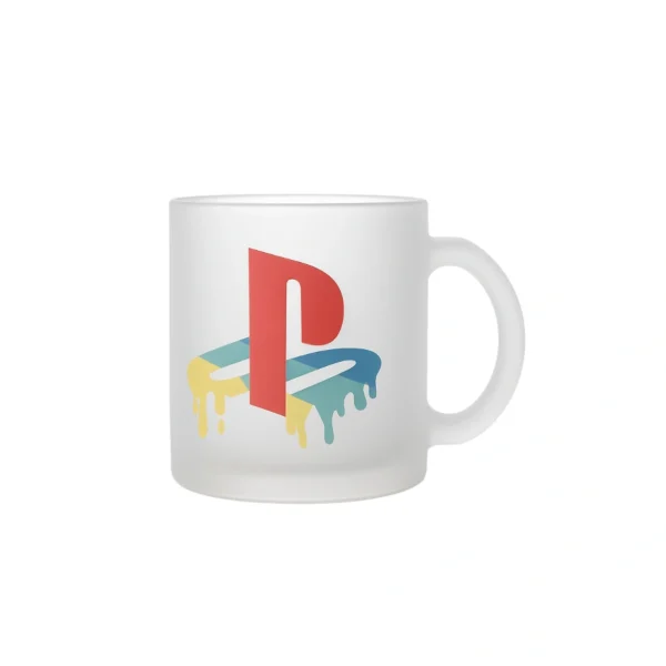 ماگ شيشه اي طرح PLAY STATION