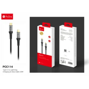 کابل TYPE-C TO LIGHTNING برند PROONE مدل PCC114
