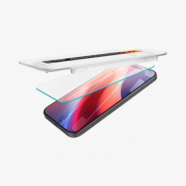 گلس 16پرو مکس برند SPIGEN مدل TR EZFIT شفاف