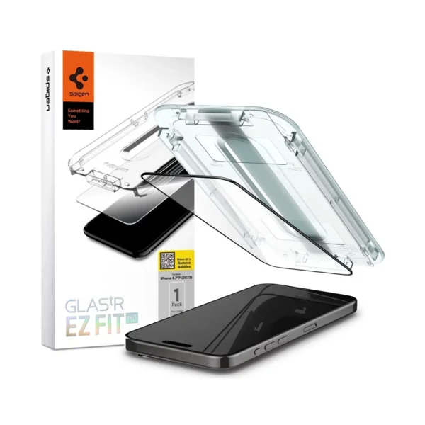 گلس 16پرو مکس برند SPIGEN مدل TR EZFIT شفاف
