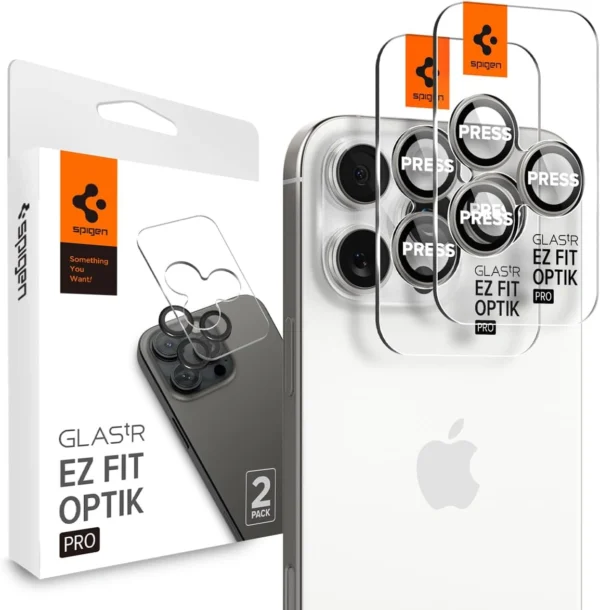محافظ لنز Spigen آیفون 16 نرمال مدل EZ Fit Optik Pro