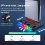 استند فن چراغ دار PS5 اسليم