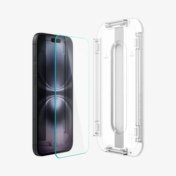 گلس آیفون 16 برند SPIGEN مدل TR EZFIT | شفاف 