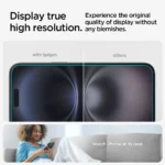 گلس آیفون 16 برند SPIGEN مدل TR EZFIT | شفاف 