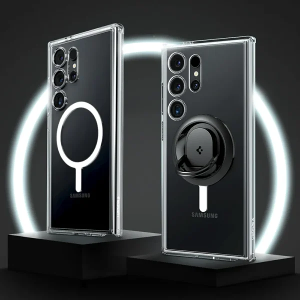 قاب سامسونگ S25 ULTRA برند SPIGEN مگ سيف کلير - تصویر 6