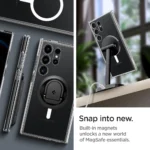 قاب سامسونگ S25 ULTRA برند SPIGEN مگ سيف کلير - تصویر 4