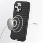 قاب آیفون 16 پرو برند YOUNGKIT طرح CANVAS رنگ طوسی