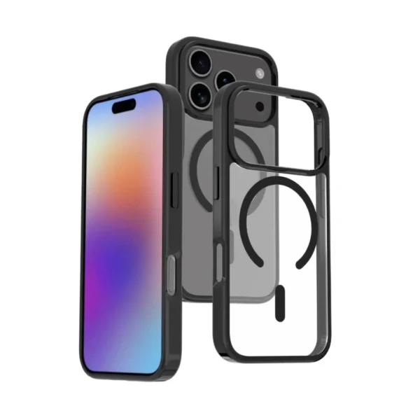 قاب آيفون 17 پرو مکس برند SPIGEN مگ سيف دور مشکي