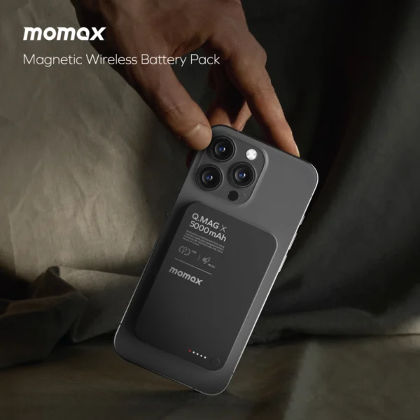 پاوربانک مگ سيف برند MOMAX مدل Q.Mag X
