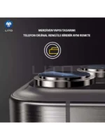 گلس لنز آيفون 16 پرومکس برند LITO مدل S+ METAL FRAME