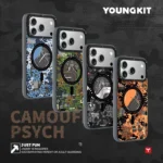 قاب آيفون 17پرو برند YOUNGKIT مدل CAMOUF 3D