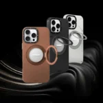 قاب آيفون 16پرو مکس برند YOUNGKIT مدل LEATHER 360