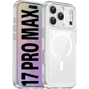 قاب آيفون 17 پرومکس برند QSERIES مگسيف شفاف