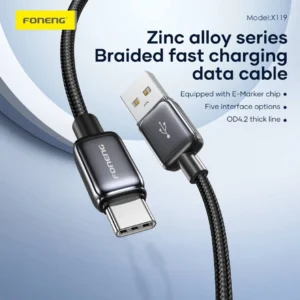 کابل USB-TYPEC برند FONENG مدل X119