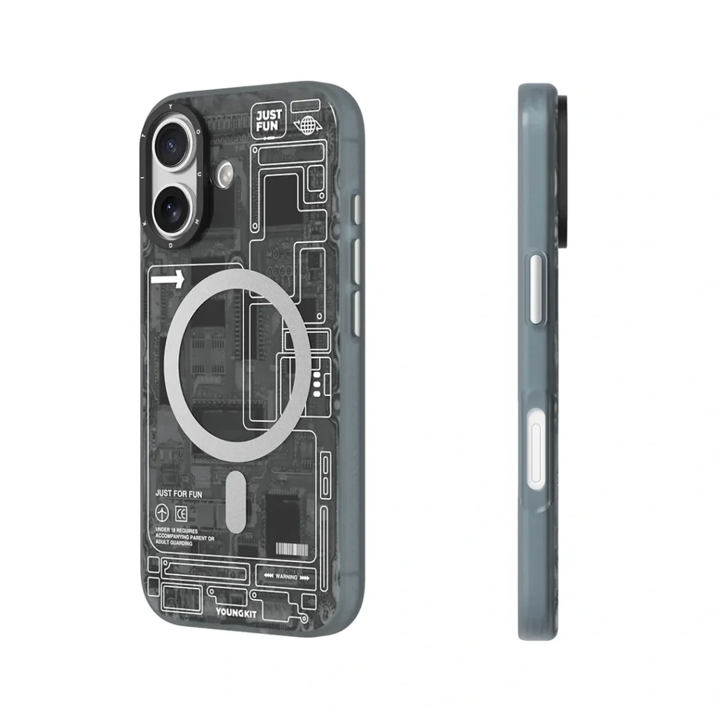 قاب آيفون 17 نرمال برند YOUNGKIT مدل TECHNOLOGY