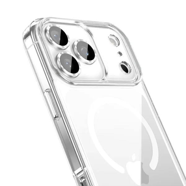 قاب آيفون 17 پرومکس برند BERLIA شفاف مگسيف