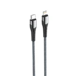 کابل برند LDNIO مدل LC111 USB-C TO LIGHTNING رنگ خاکستري