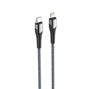 کابل برند LDNIO مدل LC111 USB-C TO LIGHTNING رنگ خاکستري