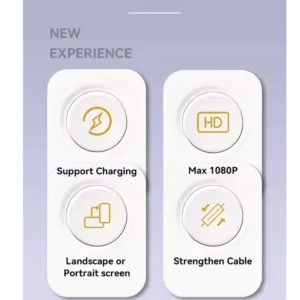 کابل تبديل HDMI به لايتنينگ / microUSB/ USB-C برند YESIDO مدل HM14
