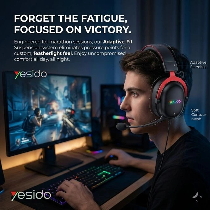 هدست گيمينگ برند YESIDO مدل EK07