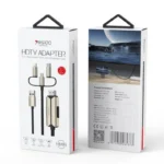 کابل تبديل HDMI به لايتنينگ / microUSB/ USB-C برند YESIDO مدل HM14