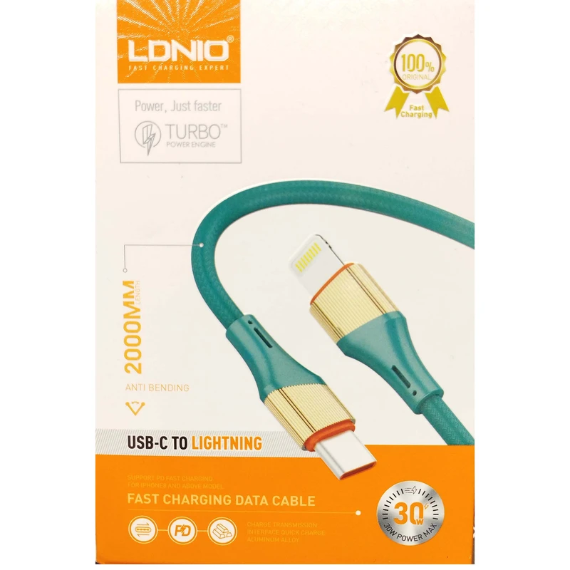 کابل TYPEC به LIGHTNING برند LDNIO مدل LC632