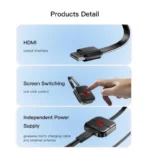 دانگل HDMI انتقال تصوير برند YESIDO مدل TV10 - تصویر 5