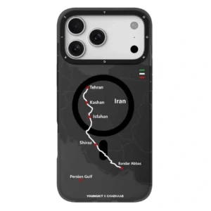 قاب آيفون 17/18 پرومکس برند YOUNGKIT مدل نقشه ايران