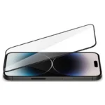 گلس آيفون 14 پرومکس برند SPIGEN مدل SLIM HD شفاف - تصویر 4