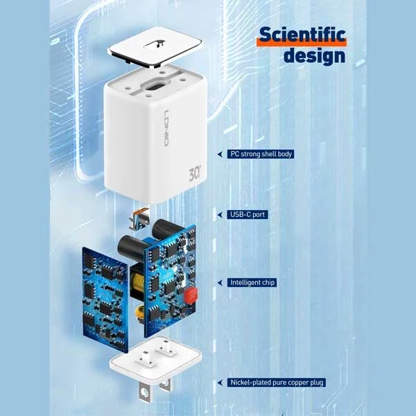 آداپتور 30w برند LDNIO مدل A1508C